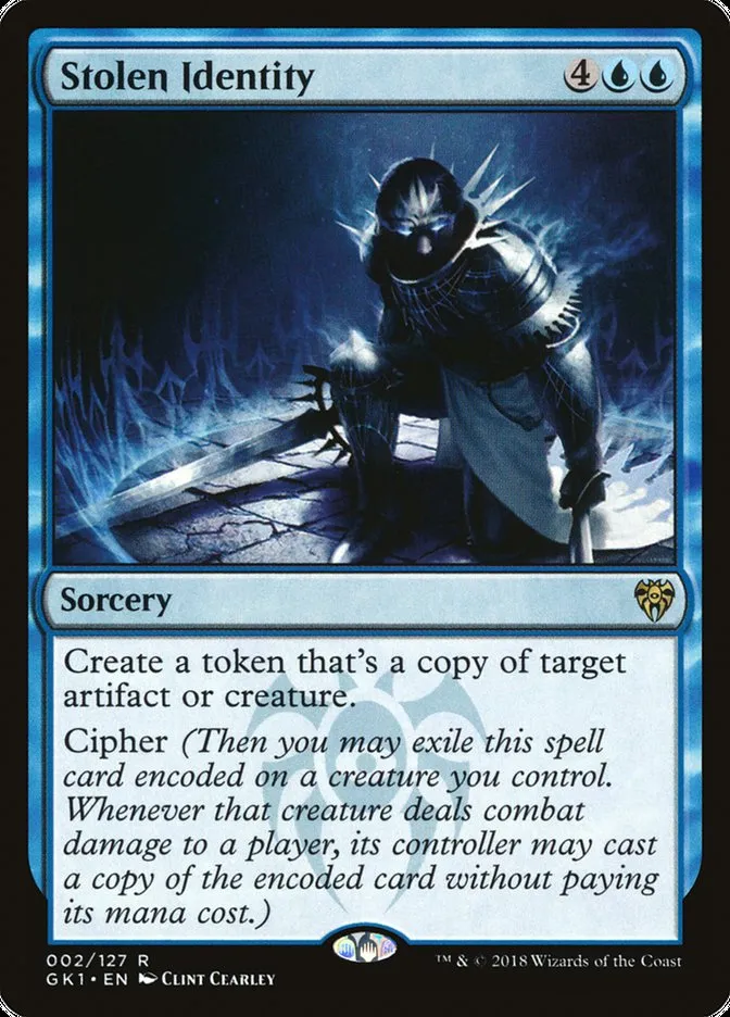 2018 GRN Guild Kit Stolen Identity rare #2 rare card image
