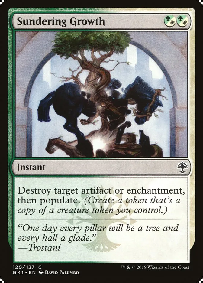 2018 GRN Guild Kit Sundering Growth common #120 common card image