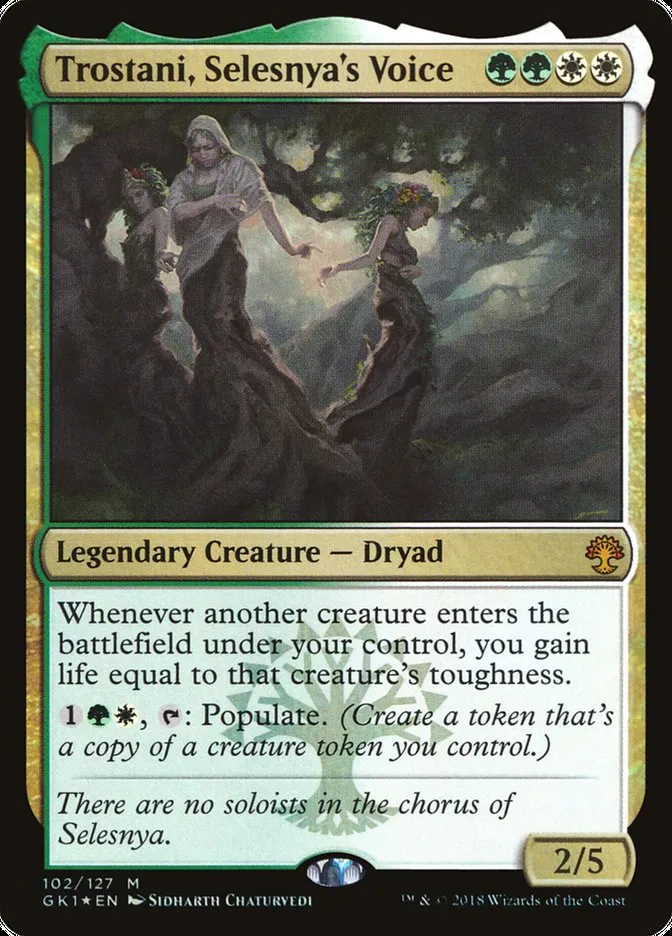 2018 GRN Guild Kit Trostani, Selesnya's Voice mythic #102 mythic card image