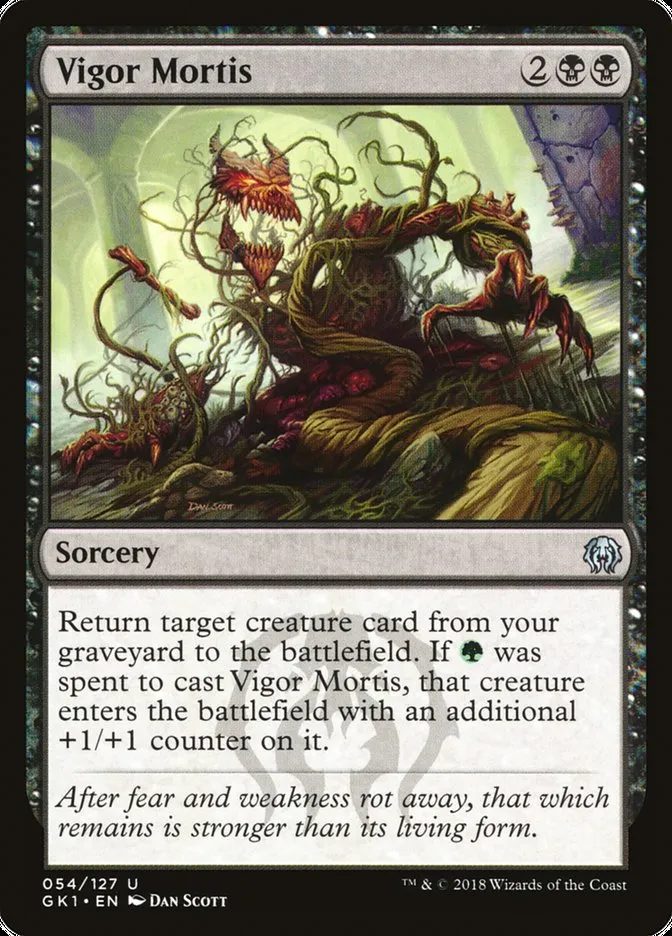 2018 GRN Guild Kit Vigor Mortis #54 uncommon card image