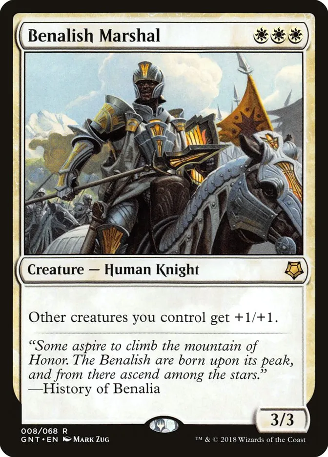 2018 Game Night Benalish Marshal rare #8 rare card image