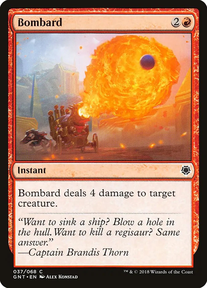 2018 Game Night Bombard common #37 common card image