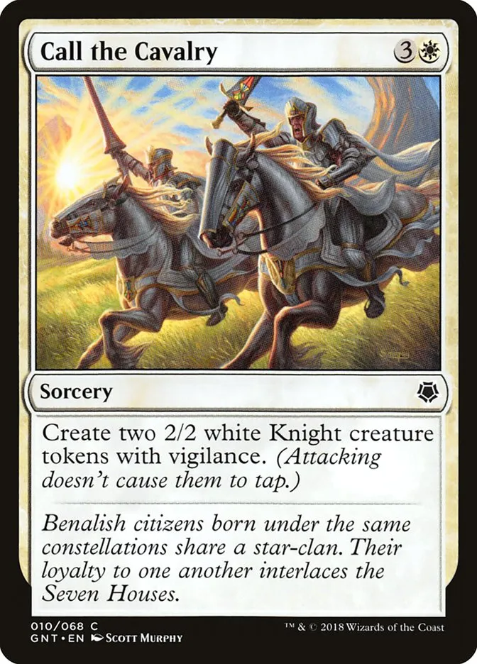 2018 Game Night Call the Cavalry common #10 common card image
