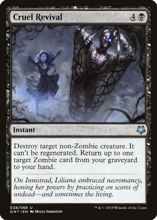 2018 Game Night Cruel Revival uncommon #28 uncommon card image