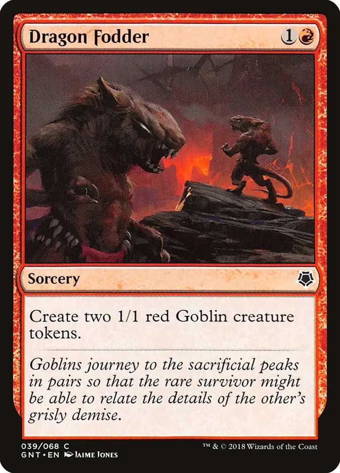 2018 Game Night Dragon Fodder common #39 common card image