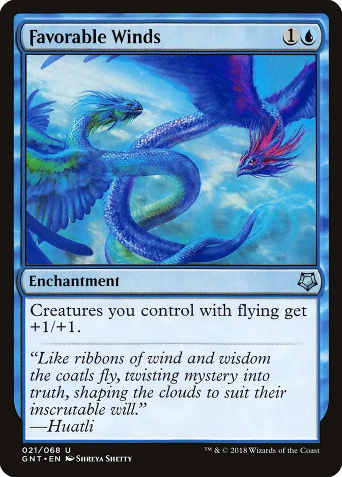 2018 Game Night Favorable Winds uncommon #21 uncommon card image