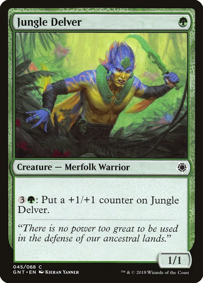 2018 Game Night Jungle Delver common #45 common card image