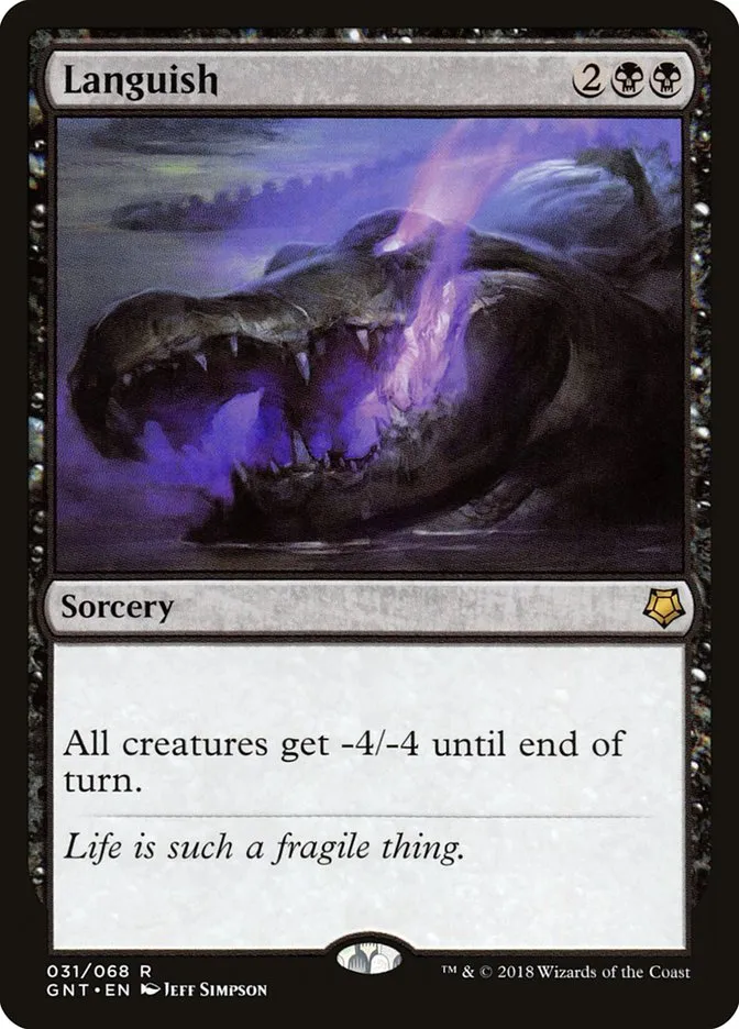 2018 Game Night Languish rare #31 rare card image