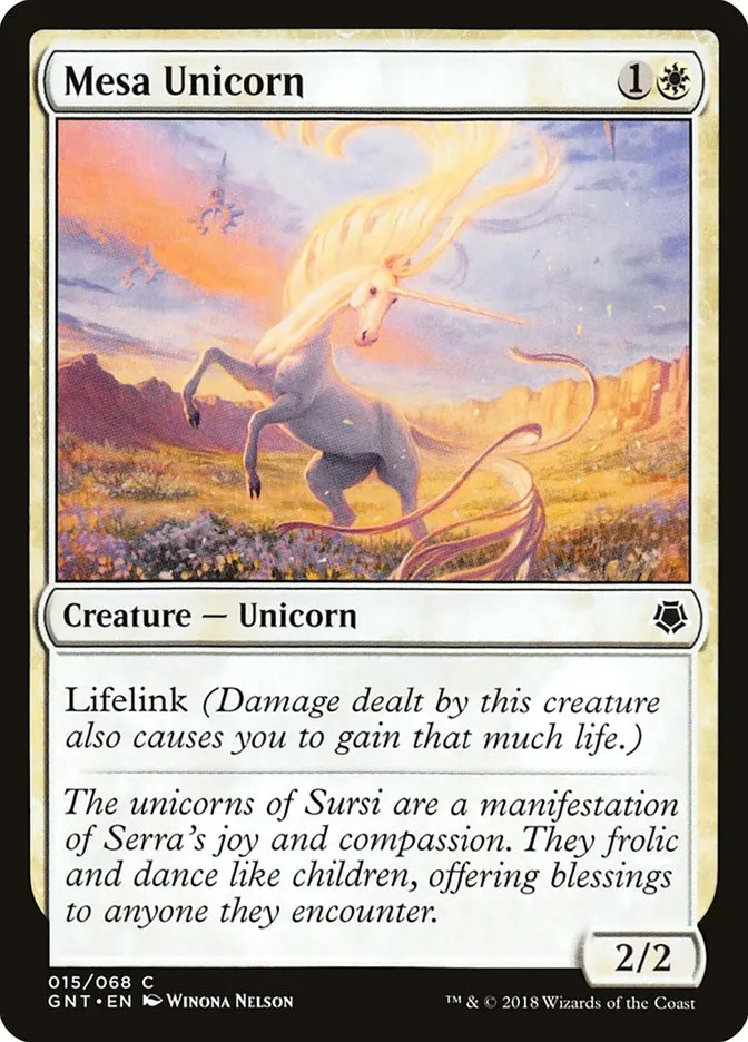 2018 Game Night Mesa Unicorn common #15 common card image
