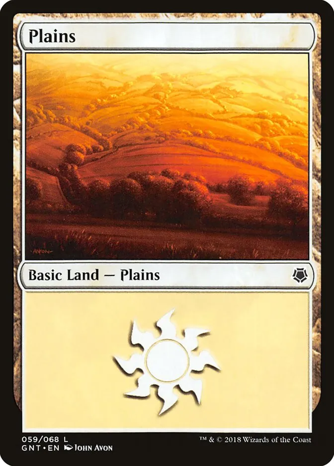 2018 Game Night Plains common #59 common card image