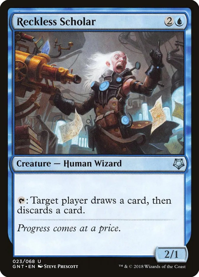 2018 Game Night Reckless Scholar uncommon #23 uncommon card image