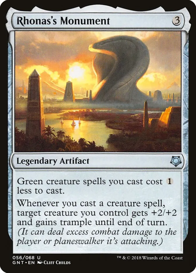 2018 Game Night Rhonas's Monument uncommon #56 uncommon card image