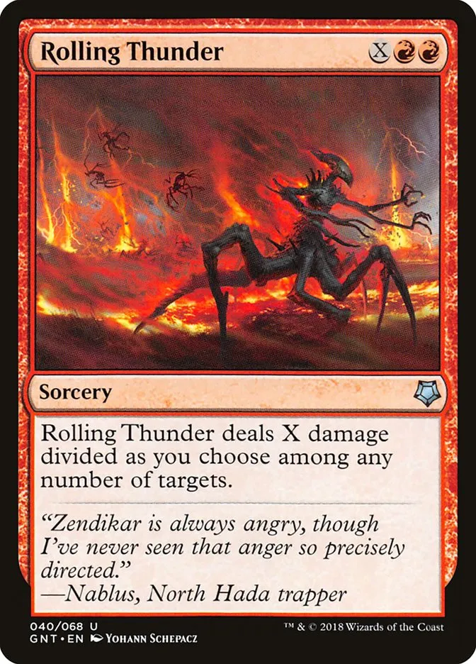 2018 Game Night Rolling Thunder uncommon #40 uncommon card image