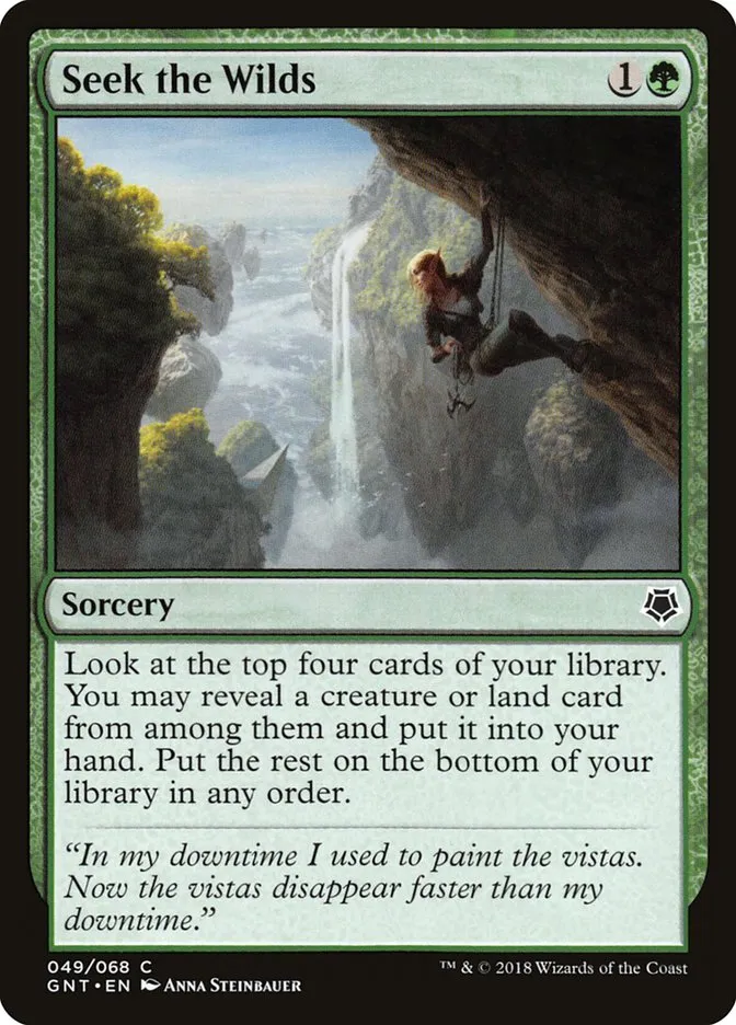 2018 Game Night Seek the Wilds common #49 common card image