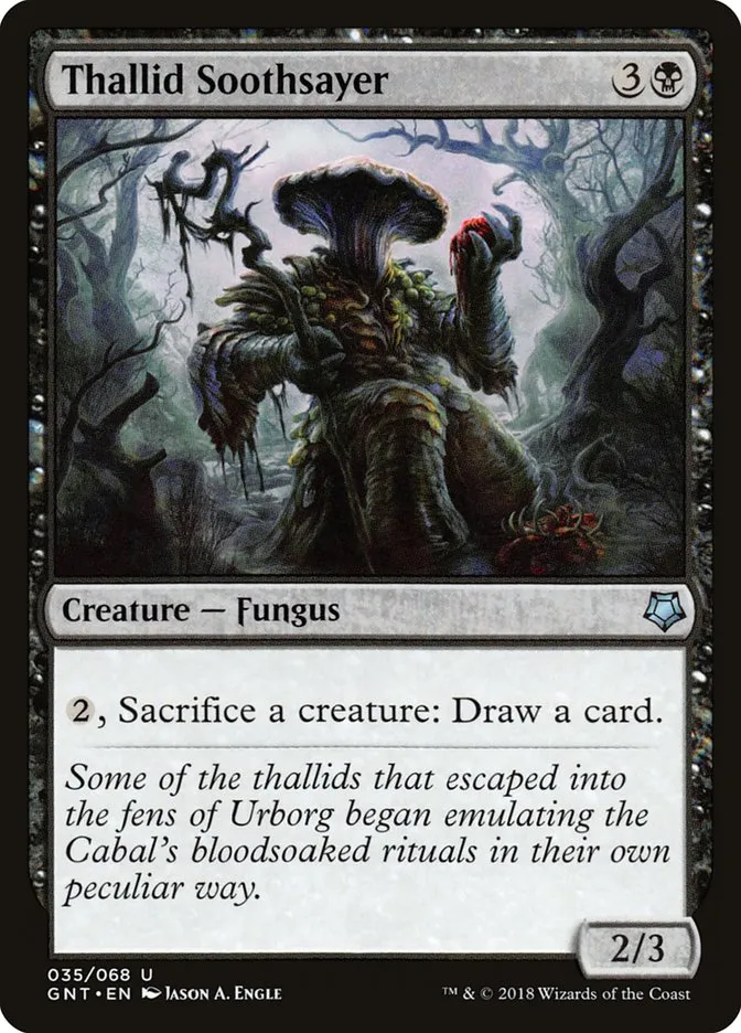 2018 Game Night Thallid Soothsayer uncommon #35 uncommon card image