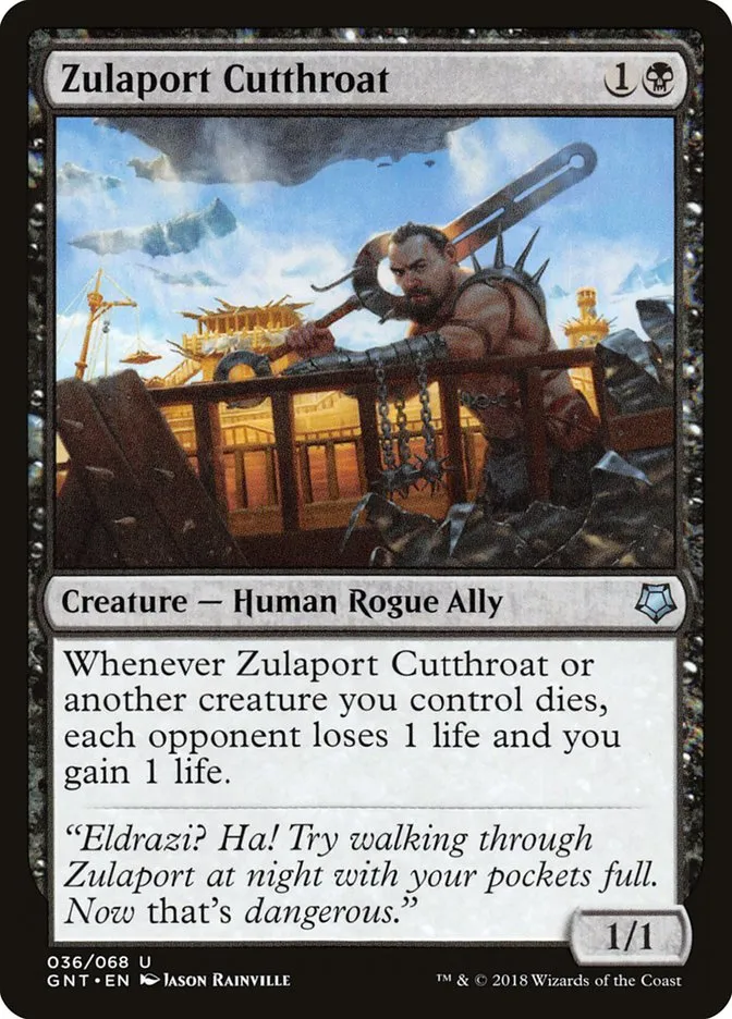 2018 Game Night Zulaport Cutthroat uncommon #36 uncommon card image