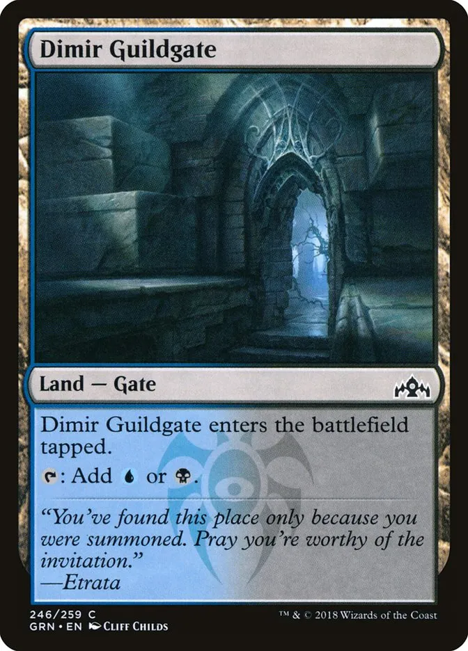 2018 Guilds of Ravnica Dimir Guildgate #246 common card image