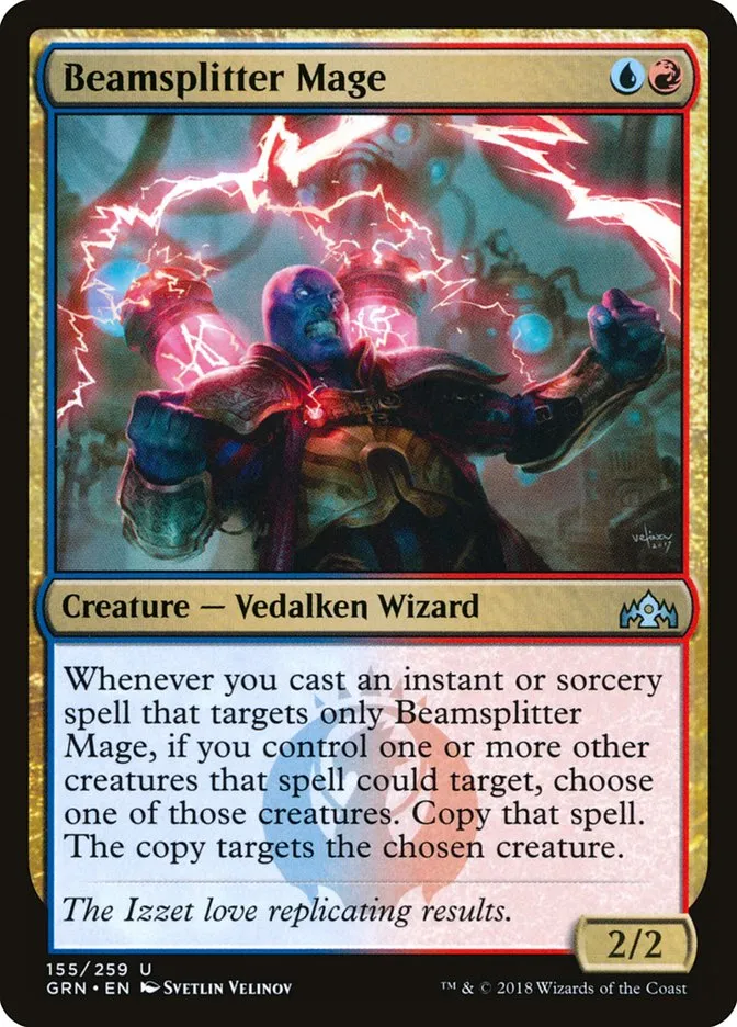 2018 Guilds of Ravnica Beamsplitter Mage uncommon #155 uncommon card image