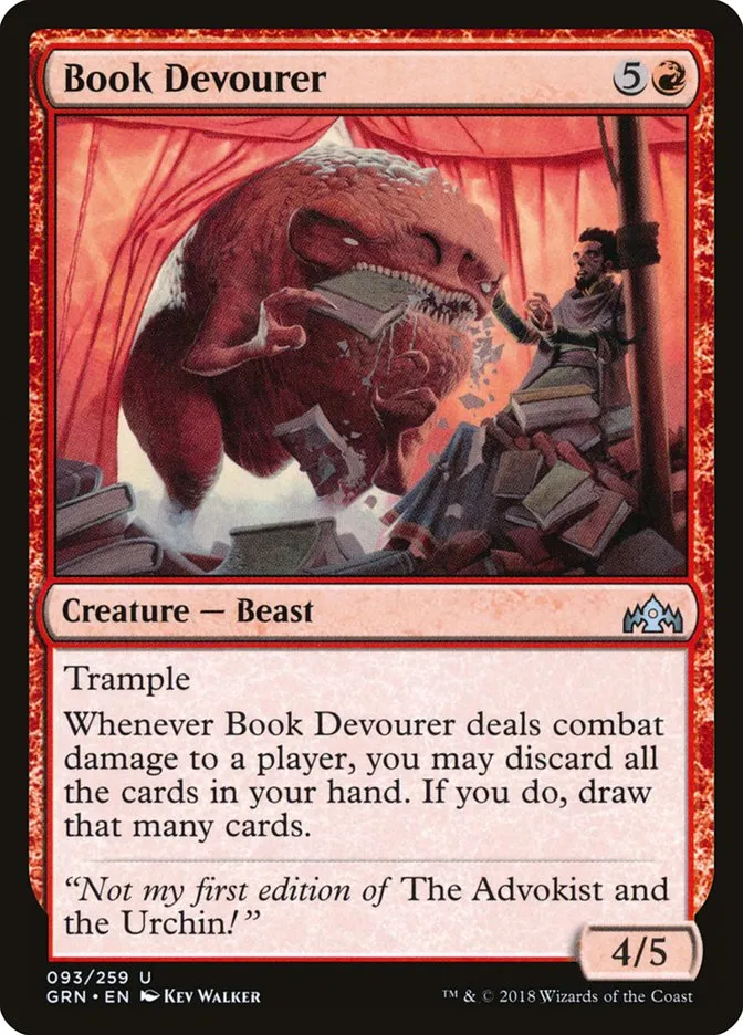 2018 Guilds of Ravnica Book Devourer uncommon #93 uncommon card image