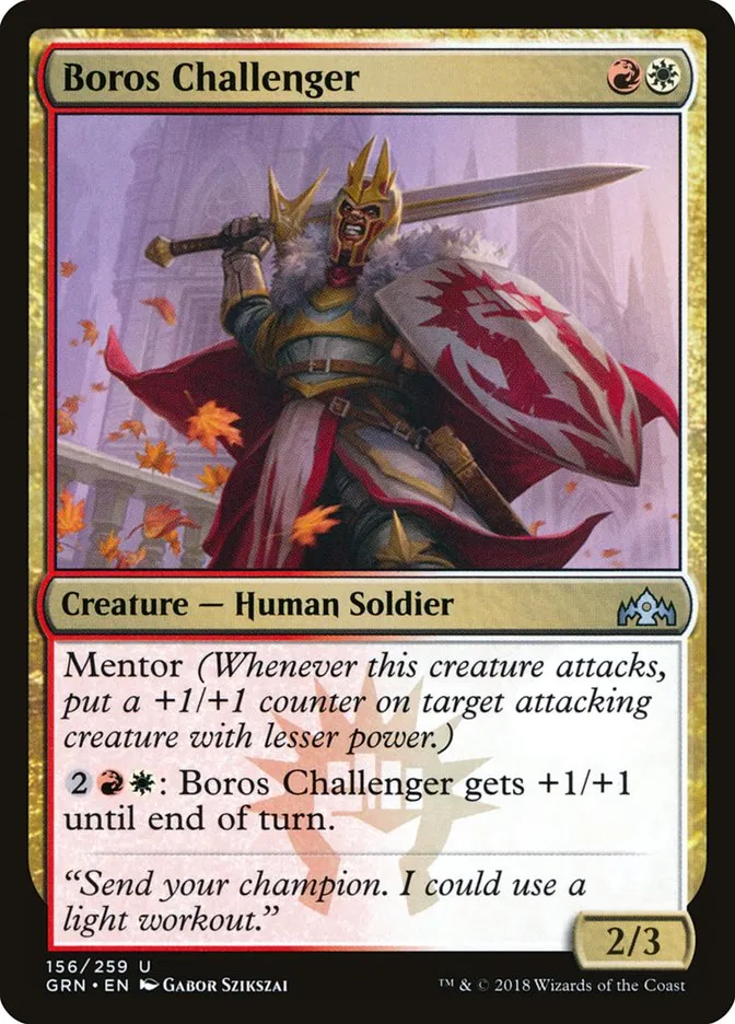 2018 Guilds of Ravnica Boros Challenger uncommon #156 uncommon card image