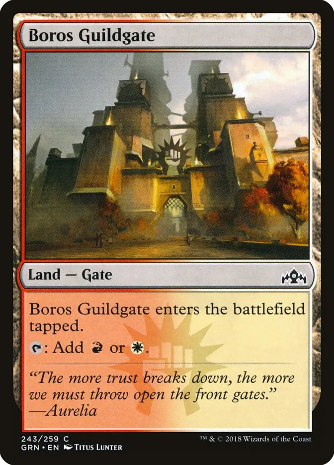 2018 Guilds of Ravnica Boros Guildgate #243 common card image