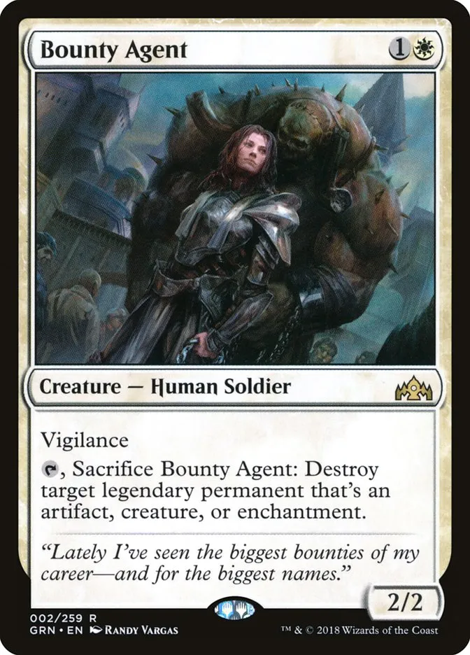 2018 Guilds of Ravnica Bounty Agent rare #2 rare card image