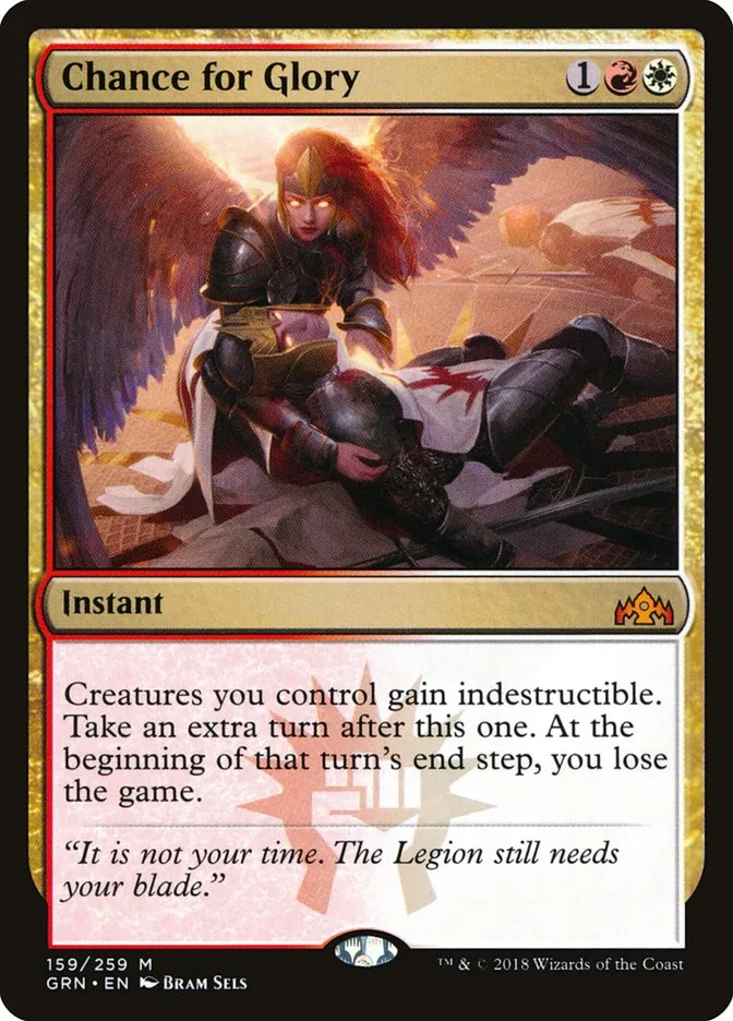 2018 Guilds of Ravnica Chance for Glory #159 mythic card image