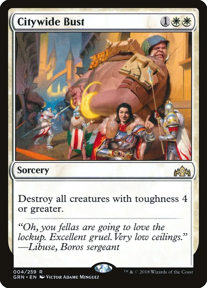 2018 Guilds of Ravnica Citywide Bust rare #4 rare card image