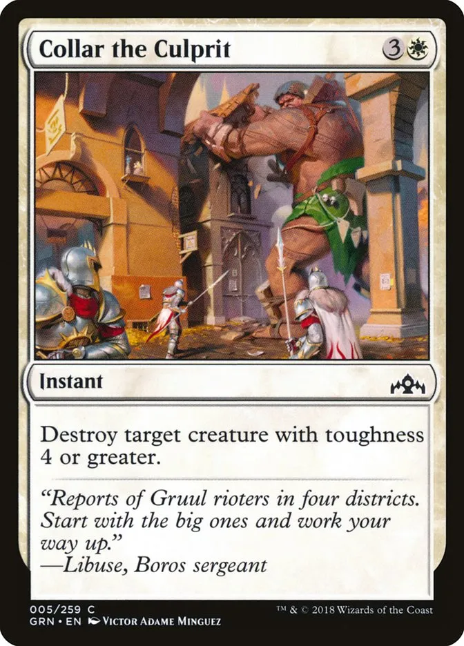 2018 Guilds of Ravnica Collar the Culprit common #5 common card image