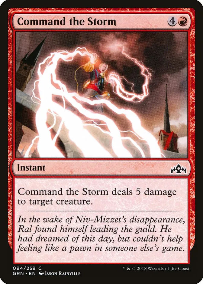 2018 Guilds of Ravnica Command the Storm common #94 common card image