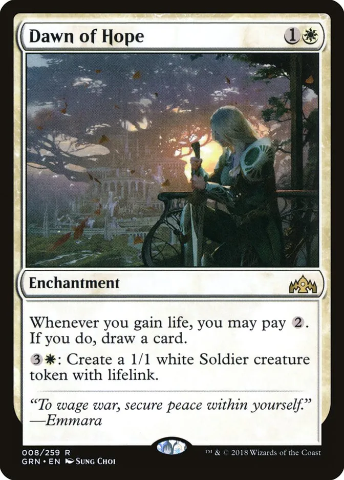 2018 Guilds of Ravnica Dawn of Hope rare #8 rare card image