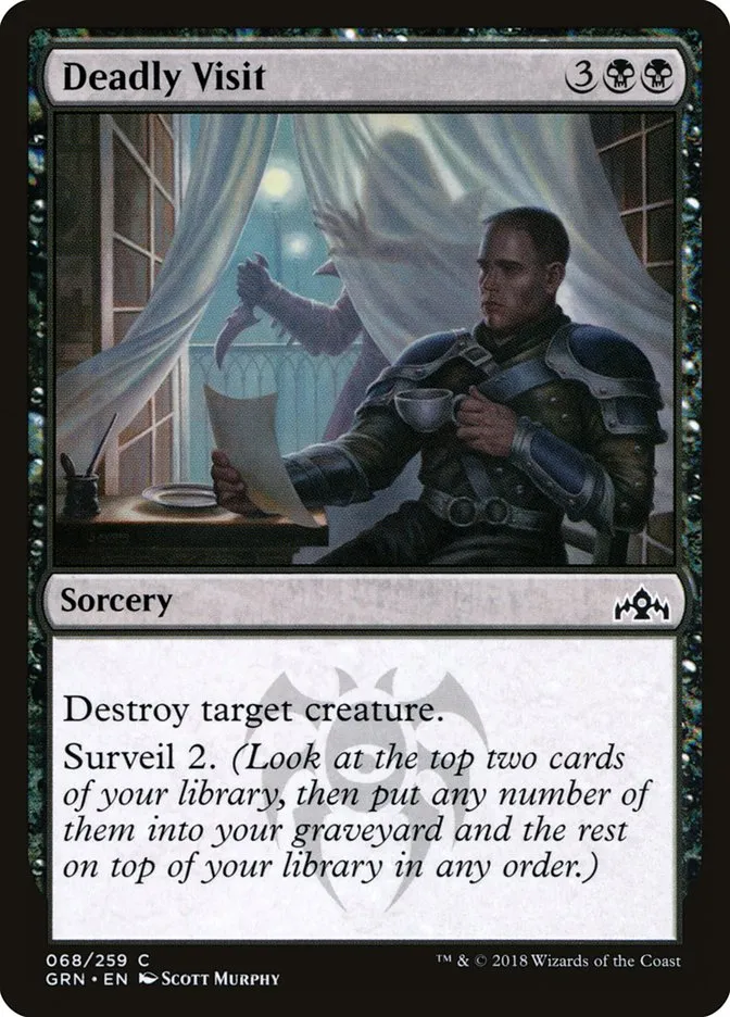 2018 Guilds of Ravnica Deadly Visit common #68 common card image