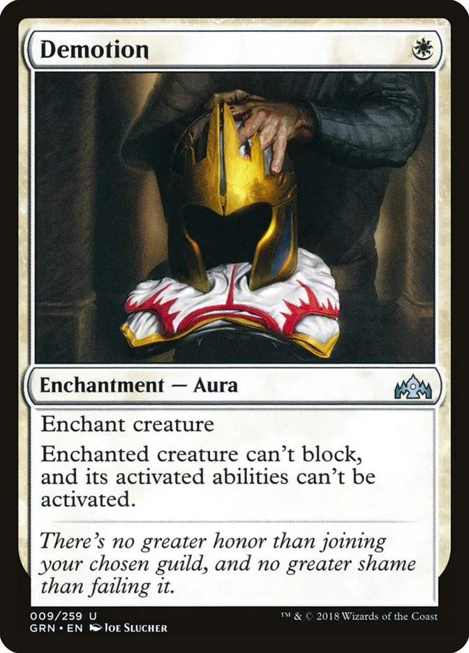 2018 Guilds of Ravnica Demotion uncommon #9 uncommon card image