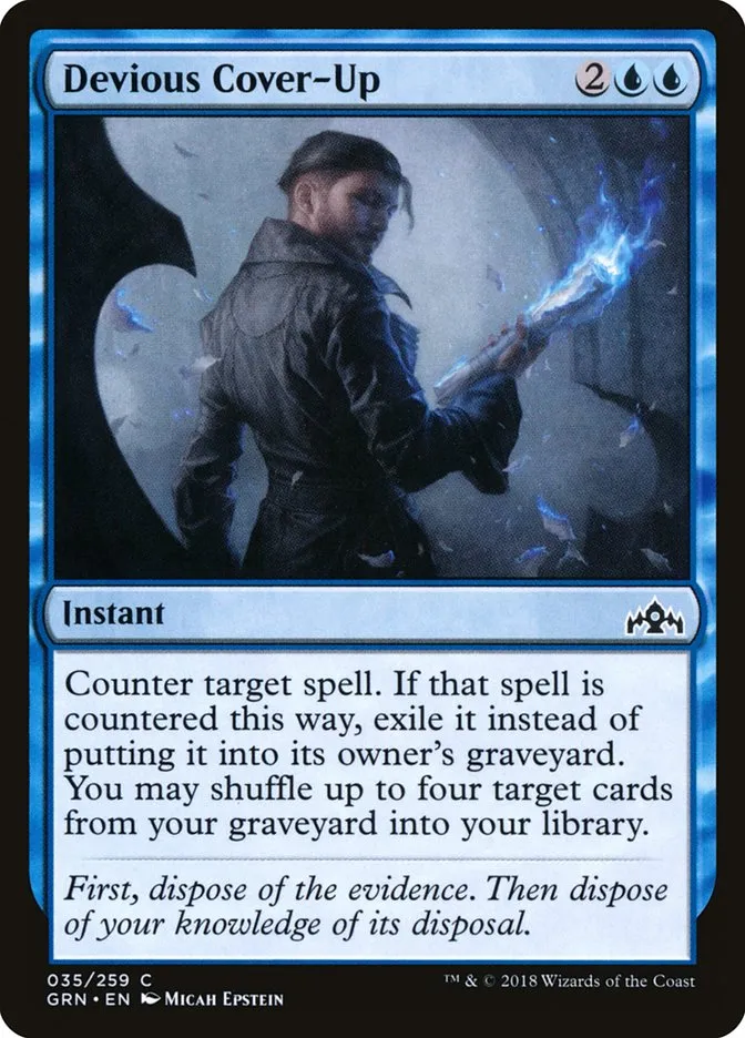 2018 Guilds of Ravnica Devious Cover-Up common #35 common card image