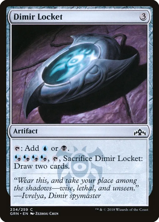 2018 Guilds of Ravnica Dimir Locket #234 common card image