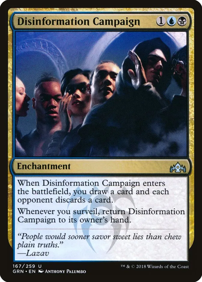 2018 Guilds of Ravnica Disinformation Campaign uncommon #167 uncommon card image