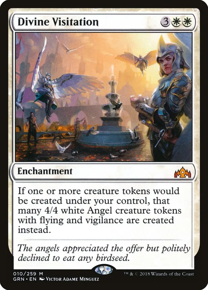 2018 Guilds of Ravnica Divine Visitation mythic #10 mythic card image