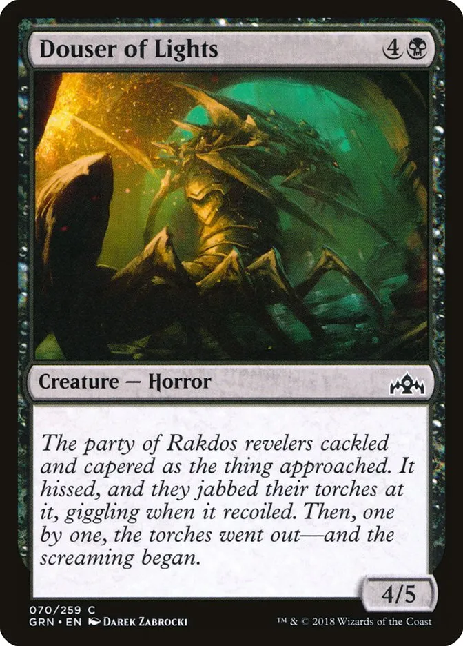 2018 Guilds of Ravnica Douser of Lights common #70 common card image