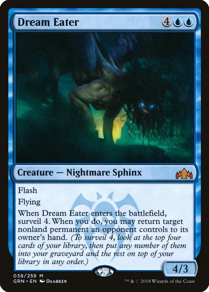 2018 Guilds of Ravnica Dream Eater mythic #38 mythic card image