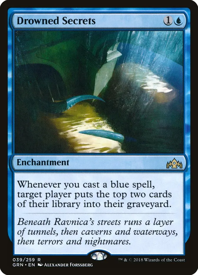 2018 Guilds of Ravnica Drowned Secrets rare #39 rare card image