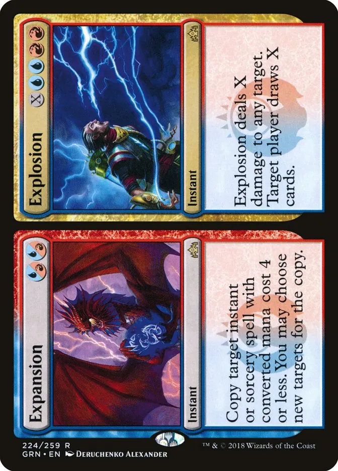 2018 Guilds of Ravnica Expansion // Explosion rare #224 rare card image