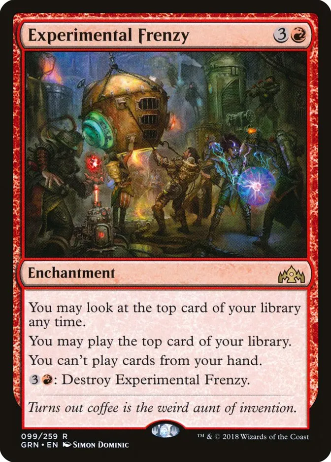 2018 Guilds of Ravnica Experimental Frenzy rare #99 rare card image