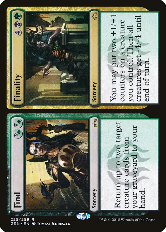 2018 Guilds of Ravnica Find // Finality rare #225 rare card image