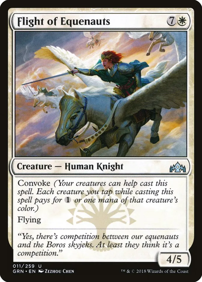 2018 Guilds of Ravnica Flight of Equenauts uncommon #11 uncommon card image