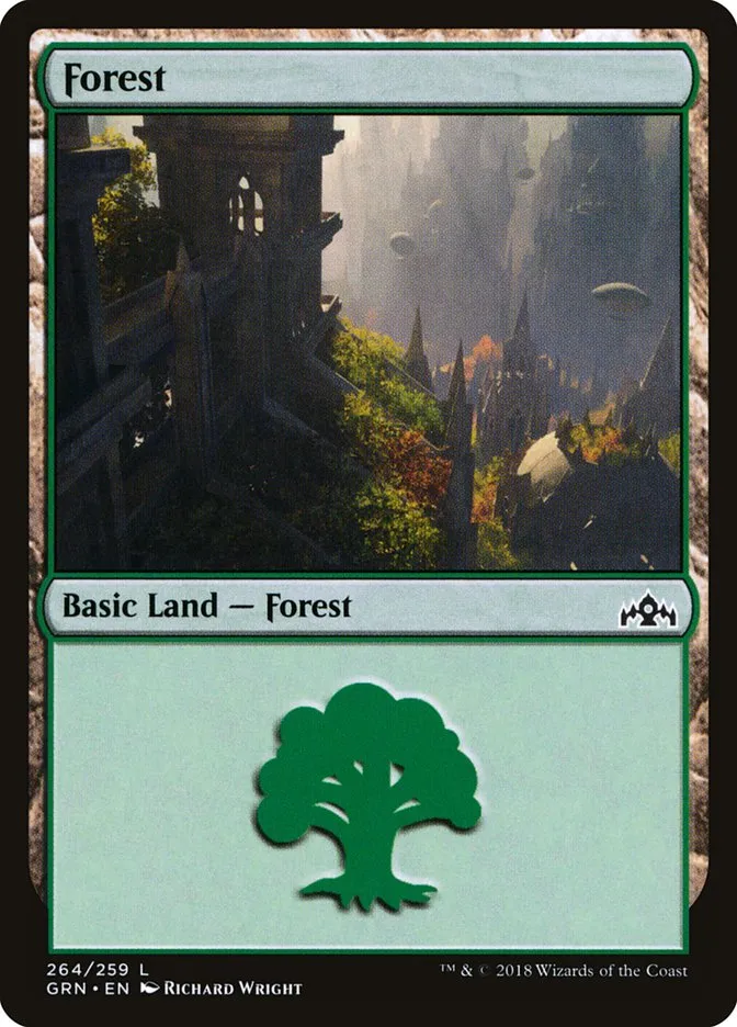 2018 Guilds of Ravnica Forest common #264 common card image