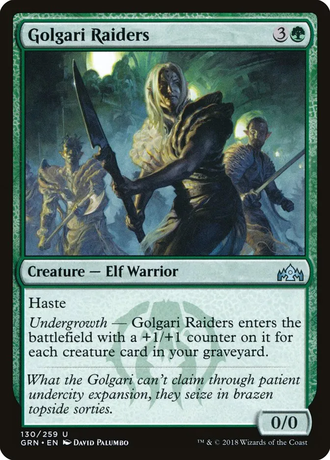2018 Guilds of Ravnica Golgari Raiders uncommon #130 uncommon card image