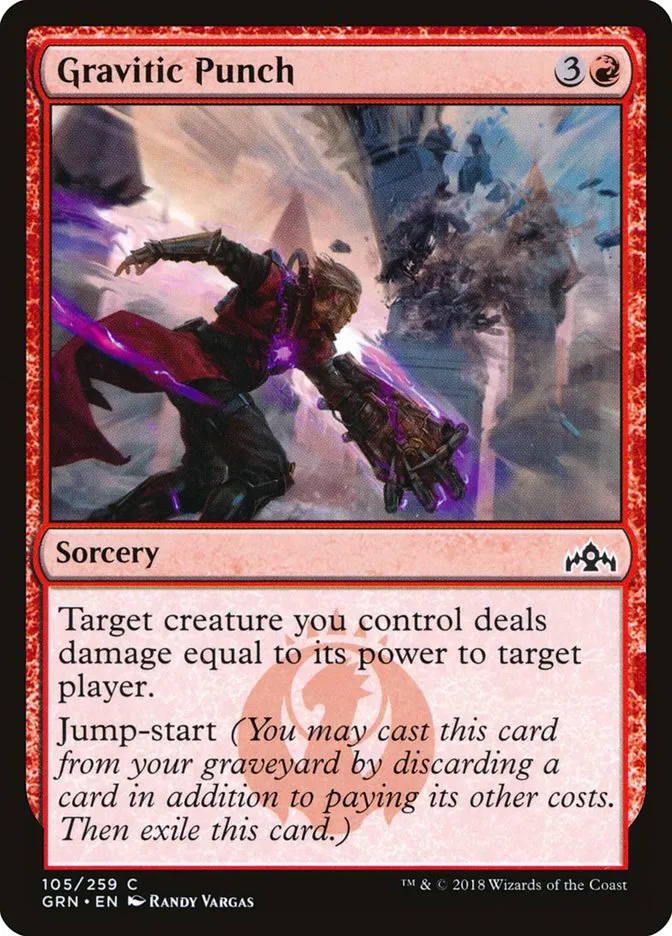2018 Guilds of Ravnica Gravitic Punch common #105 common card image