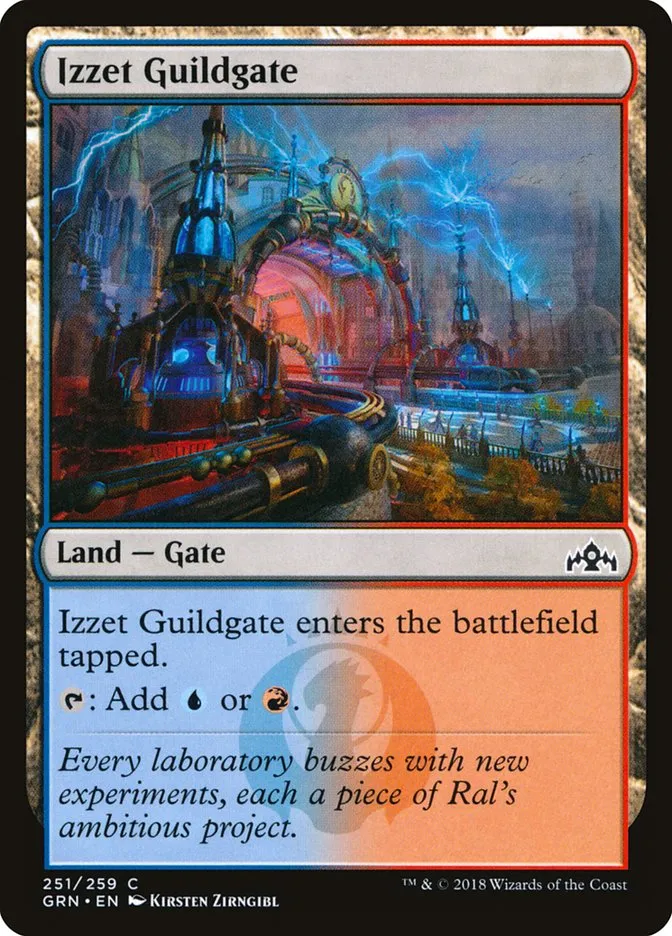 2018 Guilds of Ravnica Izzet Guildgate common #251 common card image