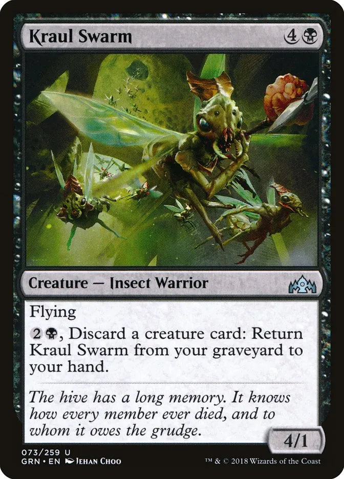 2018 Guilds of Ravnica Kraul Swarm uncommon #73 uncommon card image