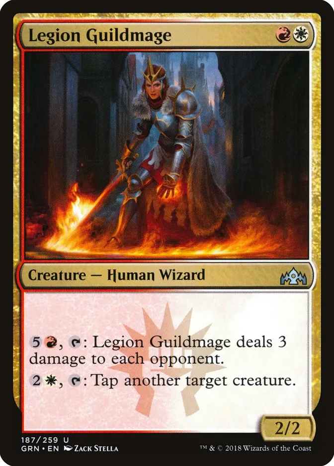 2018 Guilds of Ravnica Legion Guildmage uncommon #187 uncommon card image